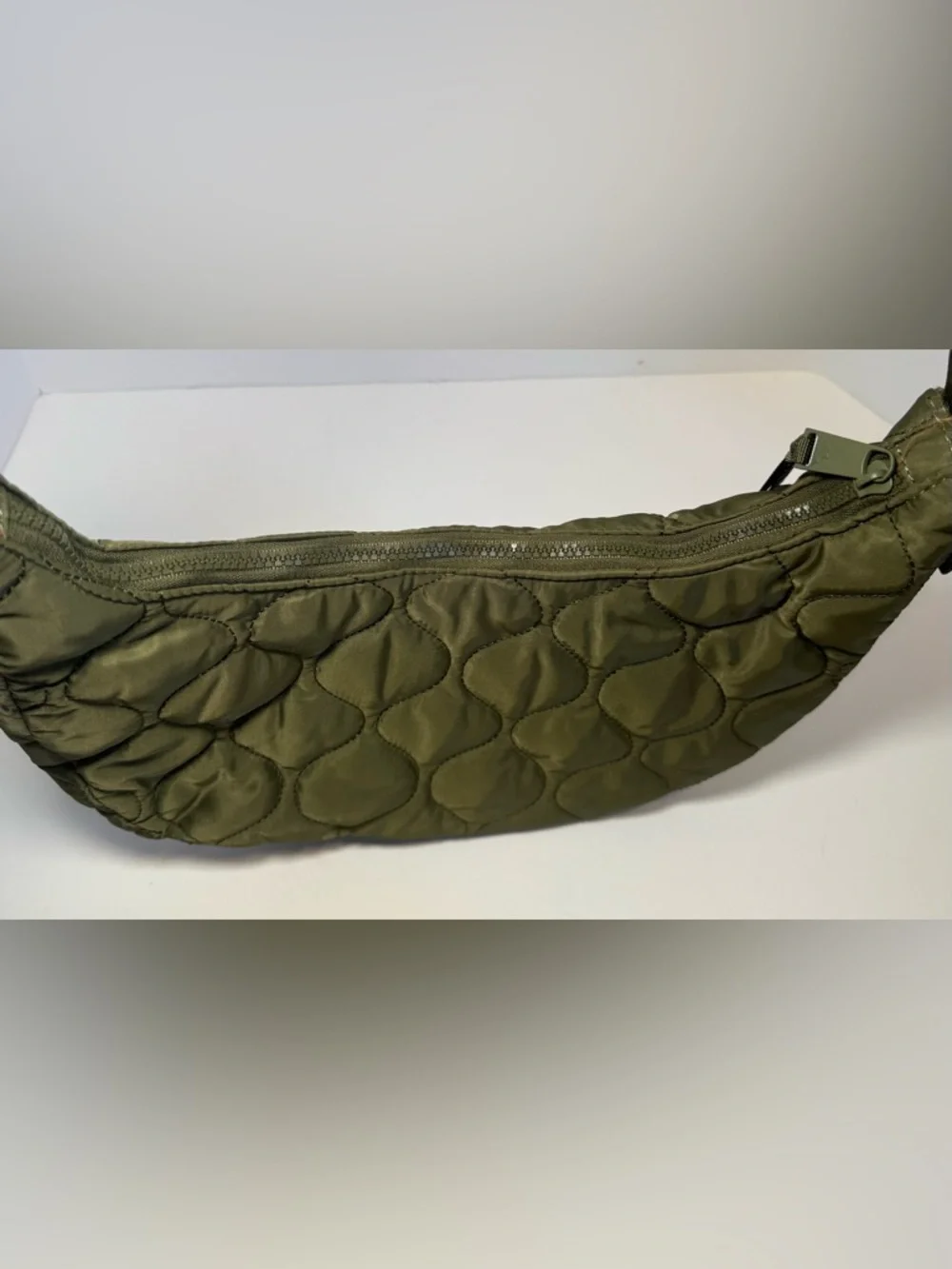 Pajar Asym Quilted Crossbody Forrest green/ orange - Picture 9 of 11